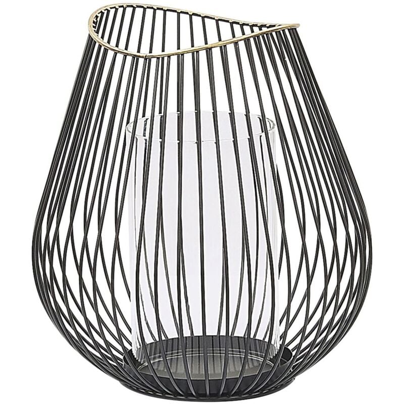 

Beliani - Linterna de metal negra THURSTON