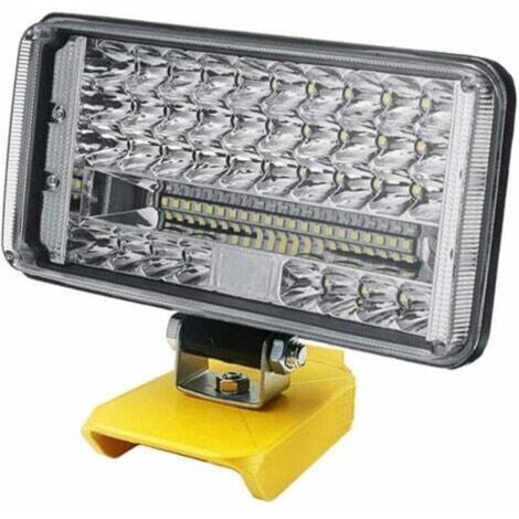 Linterna de trabajo DEWALT XR de 27 W, 7200 lm, 48 LED, 5 pulgadas, batería de litio de 14,4 V-18 V
