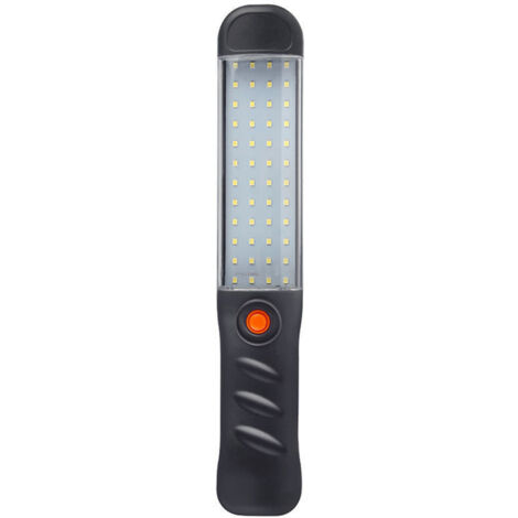 Linterna de trabajo LED recargable de alto brillo, iluminación de emergencia con imanes de gancho giratorios de 360° para acampar, hacer senderismo, pescar y reparar automóviles.