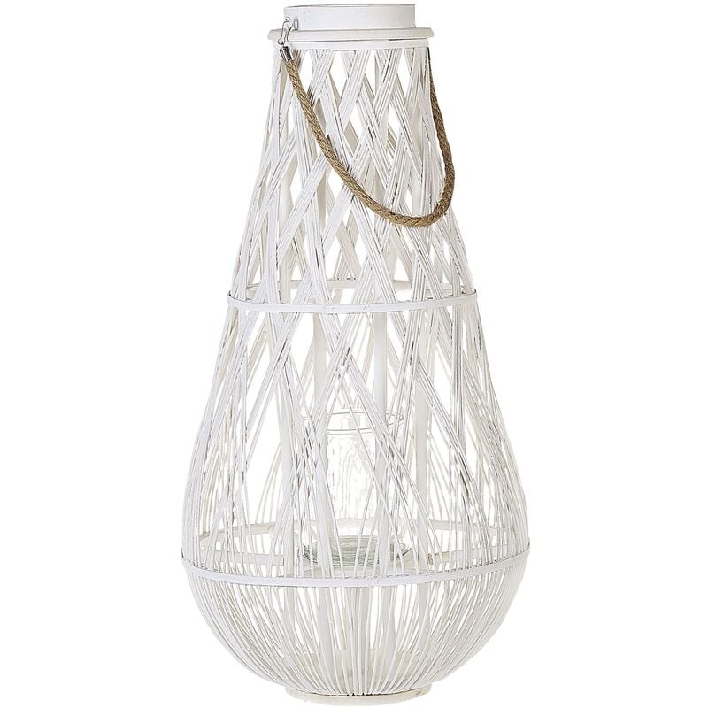 

Linterna decorativa blanca 77 cm TONGA