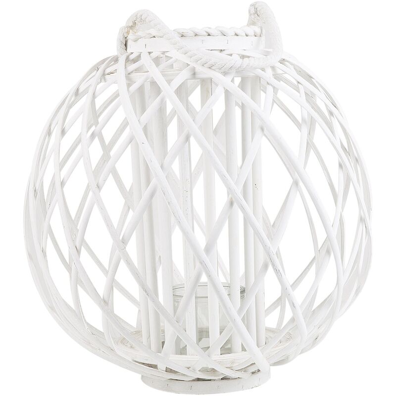 

Beliani - Linterna decorativa blanca SAMOA