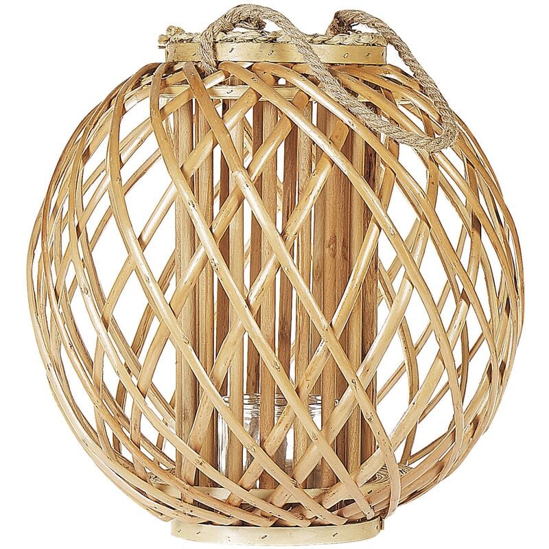 

Linterna decorativa marrón claro SAMOA
