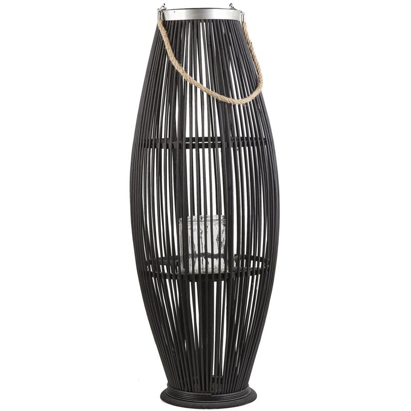 

Beliani - Linterna decorativa negra 84 cm TAHITI