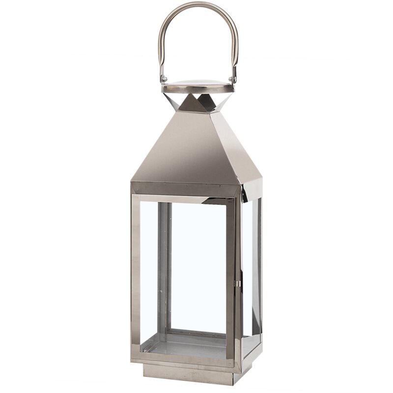 

Linterna decorativa plateada 40 cm BALI
