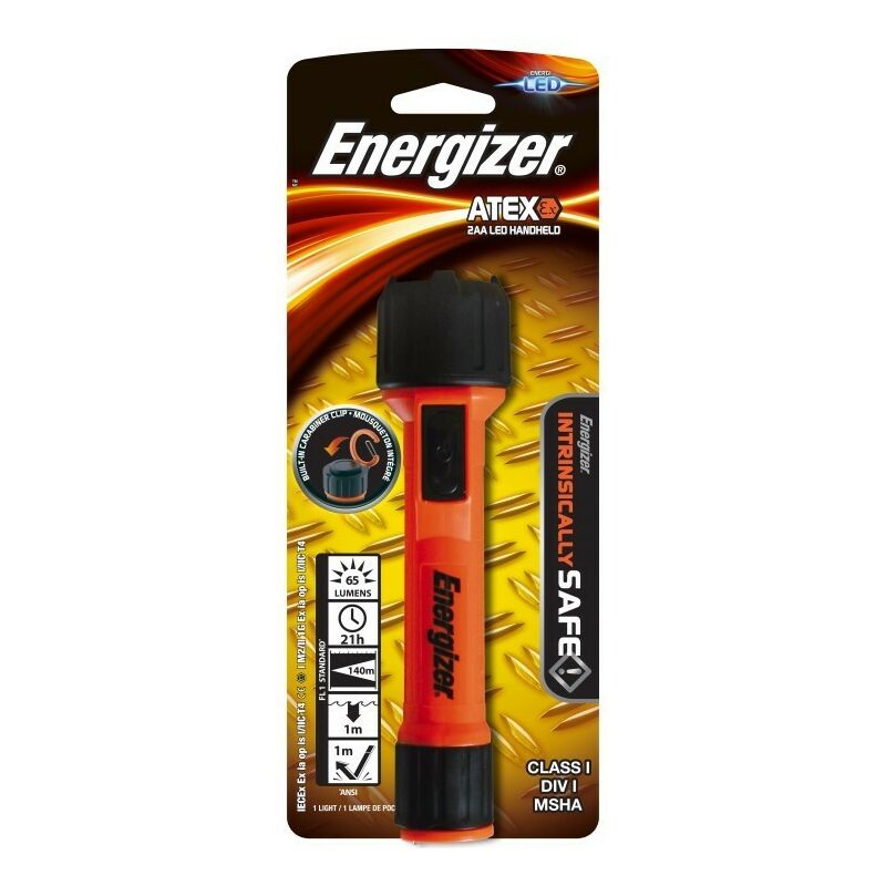 

Linterna Hardcase Profesional Atex 65 lumenes 2AA excl - Energizer