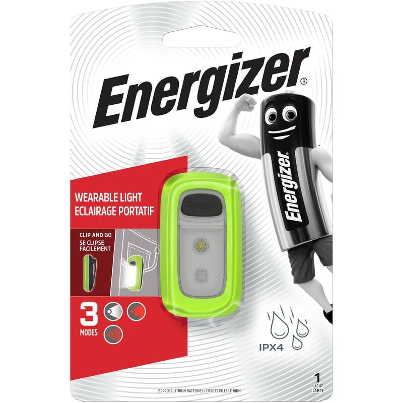 

Linterna LED deporte Clip and Go 30 lm (2 pilas CR2016 incluidas) - Energizer