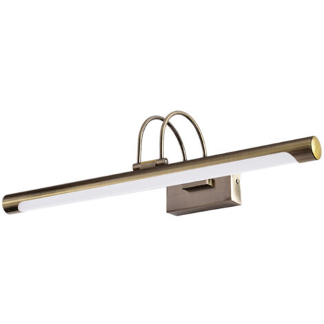 Linterna frontal con espejo de estilo europeo, lámpara de maquillaje LED, 9W, 40 cm de largo, luz neutra.