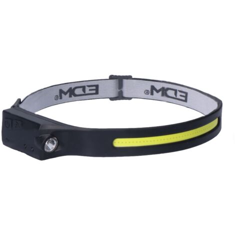 Linterna frontal con Sensor de Encendido Apagado, 5 Modos, IP44 EDM 36127