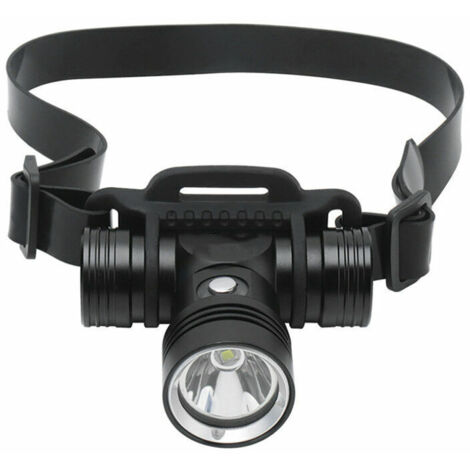 Linterna frontal de buceo, linterna de buceo recargable, linterna frontal subacuática de buceo impermeable IPX8