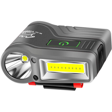 Linterna frontal LED, recargable e impermeable, potente linterna frontal con control por sensor para pesca