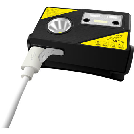 Linterna frontal LED recargable por USB, linterna frontal superbrillante con 3 modos, linterna frontal LED impermeable con sensor