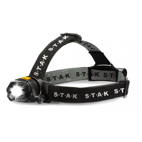 Linterna Frontal LED Recargable y Ajustable Stak 10 W 900 Lm 6000 K