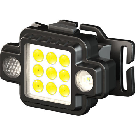 Linterna frontal magnética USB ultraligera COB LED roja y azul para exteriores, luz de trabajo, linterna frontal