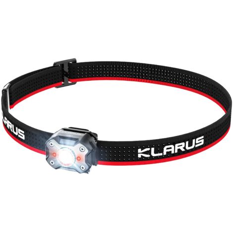 Linterna frontal recargable HM3 de 670 lúmenes + luz de advertencia roja, lámpara de hombro ajustable a 180° y lámpara con clip, adecuada para acampar, pescar y pasear perros