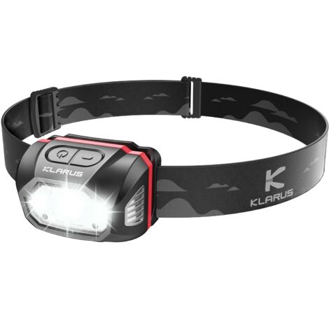 Linterna frontal recargable USB C HM1 de 440 lúmenes con sensor de movimiento, linterna frontal LED impermeable IPX6 para correr, acampar, hacer senderismo y cazar
