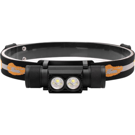 Linterna frontal recargableLúmenesLinterna frontal LED XML-L2, ligera e impermeable, desmontable