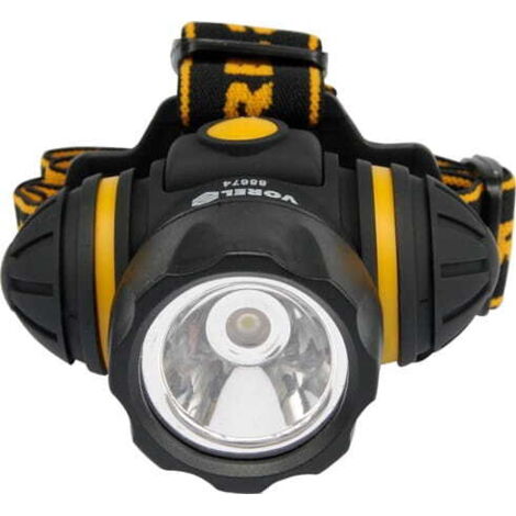 LINTERNA FRONTAL VOREL 1 LED 1W 3 FUNCIONES 88674