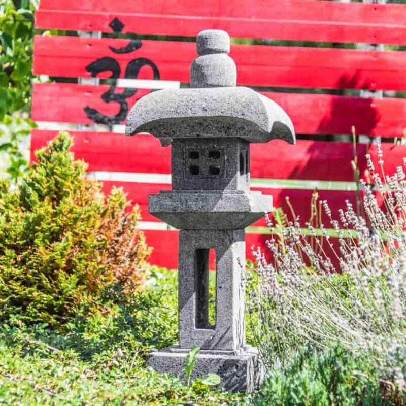

Linterna japonesa pagoda de piedra de lava 70 cm