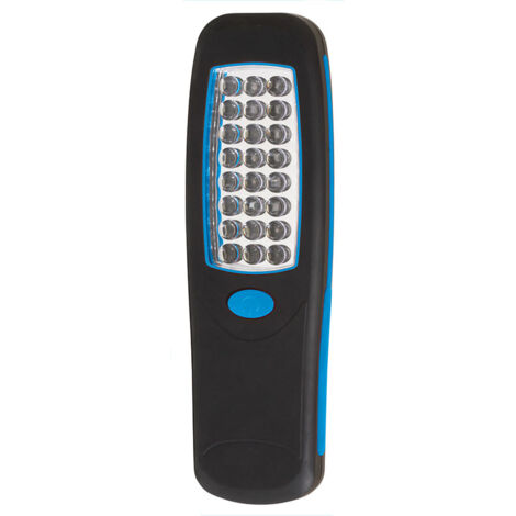 LINTERNA LÁMPARA ANTORCHA LUZ MAGNETICA DE 24 LED CON IMÁN Y GANCHO FERVI 0311