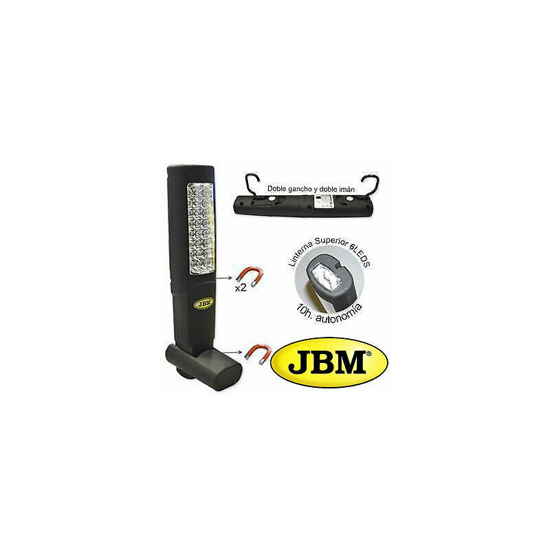 

Linterna Lampara Portatil De Taller 24 + 6 Leds Recargable Jbm Profesional