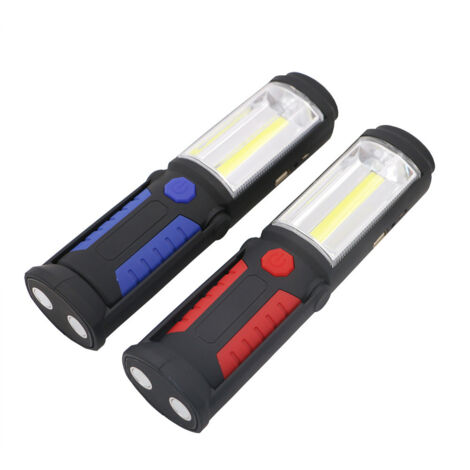 Linterna LED, 36+5 luces de trabajo magnéticas portátiles, luz de inspección para camping, gancho de 360 grados, base magnética de 270 grados para uso doméstico de emergencia.