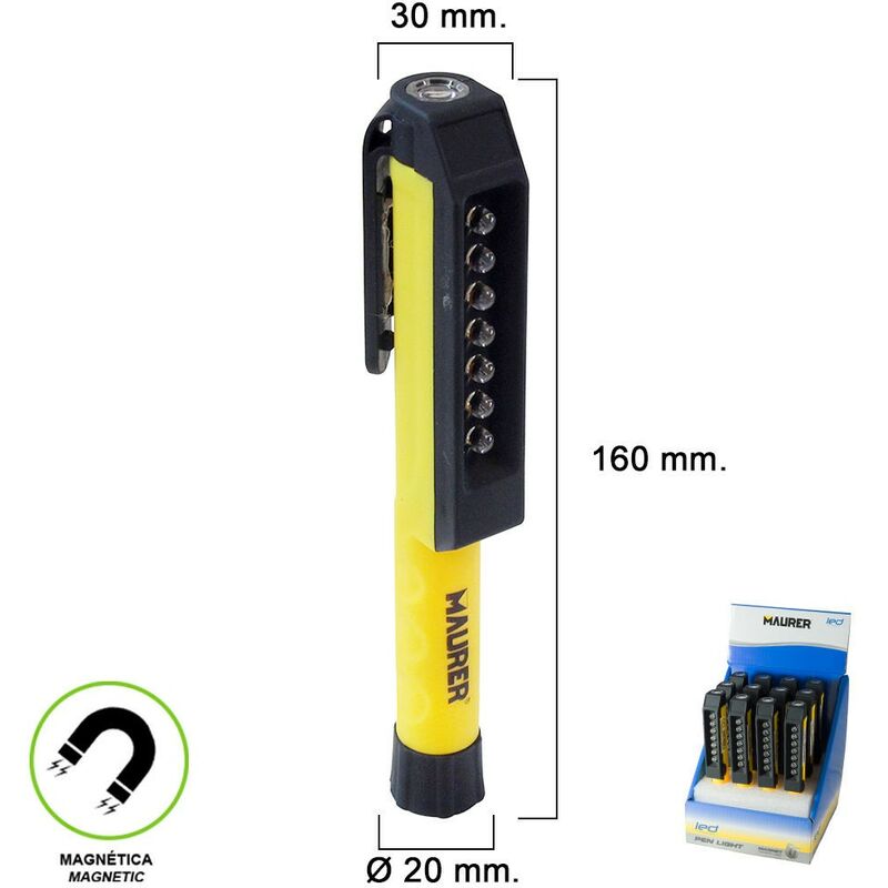 

Linterna led boligrafo 50 lumenes