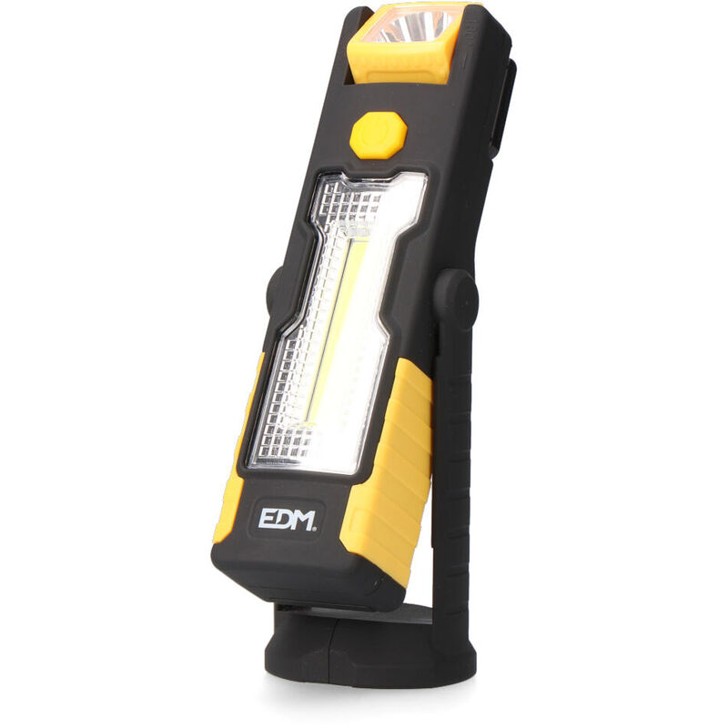 

EDM Linterna led cob xl doble funcion 1led x 3w y 1 led x1w con gancho e iman