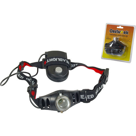 Linterna LED frontal de cabeza CREE Q5 3368 + pilas
