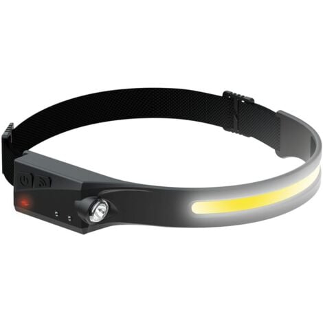 ALFA DYSER Linterna LED Frontal Recargable 8W con Sensor COB