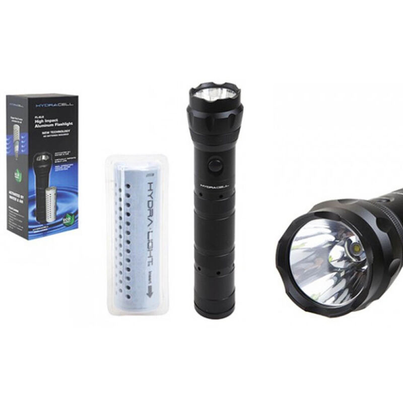 Linterna LED Ecológica Activada por Agua Linterna Aluminio Hasta 300h - Hydracell