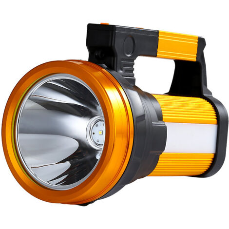 Linterna LED P70 de 10800 mAh para exteriores, luz alta, recargable, para emergencias, acampadas, para bomberos, patrullas, pesca - Batería de iones de litio S800, versión de gama alta