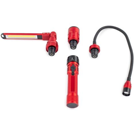 Linterna led portatil 3 cabezales intercambiables tayg