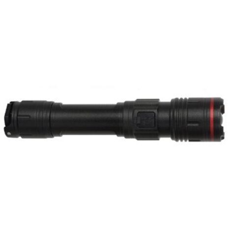 Linterna Led Profesional Recargable con USB, Zoom e Intensidad Regulable 1800lm
