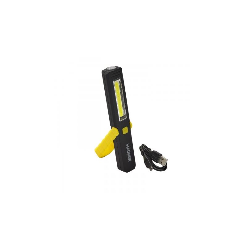 

Linterna led recargable con gancho e iman / 200 - 60 lumenes