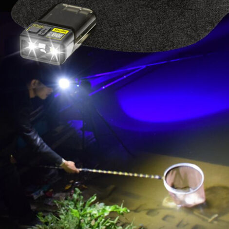 Linterna LED recargable de gran potencia, 1000 lm, 6 modos, linterna de trabajo de bolsillo.