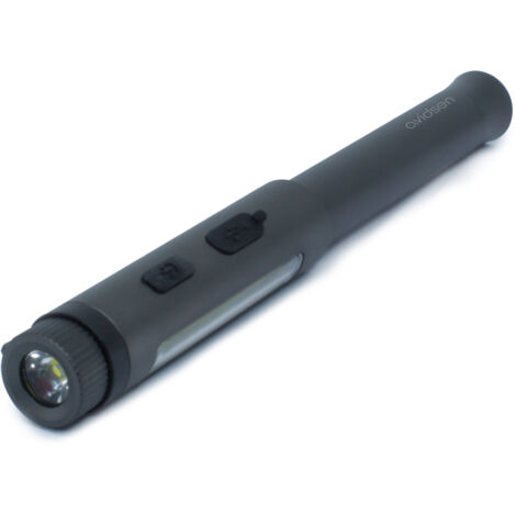 Linterna LED recargable tipo bolígrafo de 300 lúmenes con 5 modos de iluminación - Avidsen - 103642