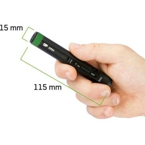 Linterna LED tipo bolígrafo GP Battery CP21 de 20 lúmenes con 1 pila AAA