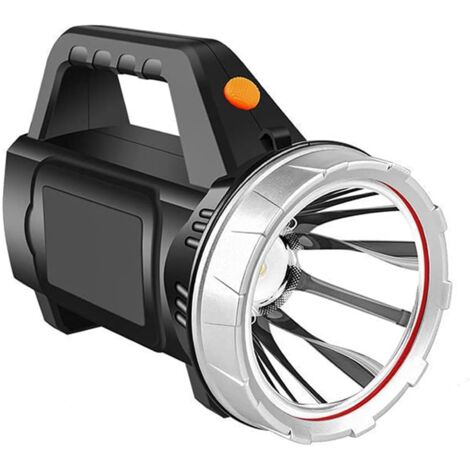 Linterna LED ultrabrillante, recargable y con control remoto para iluminación, senderismo, acampada y mantenimiento de vehículos.