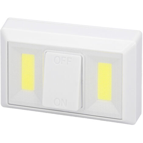 linterna / luces led para pared / armario a pilas (4 aaa) 250 lumenes (fijación mediante pegatina, iman o tornillos)