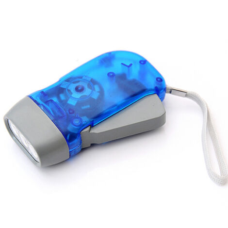 Linterna manual con botón pulsador - Artículos de jardinería - 3 linternas LED