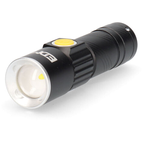 Linterna mini con zoom 1 led 120lm/40lm/ flash 9.000k recargable con usb.