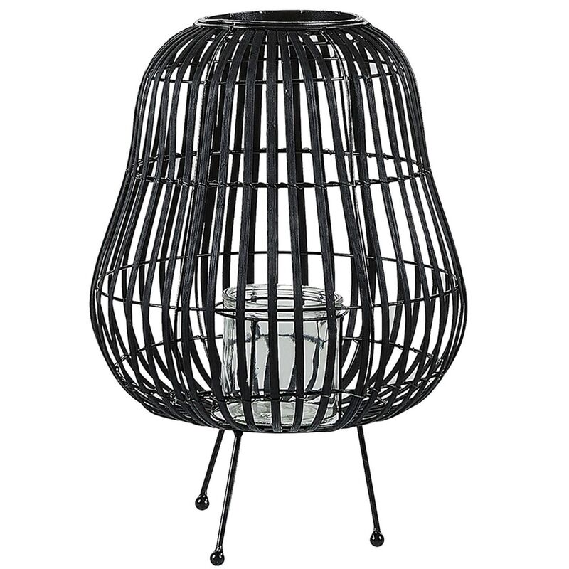 

Beliani - Linterna negra 44 cm BERKNER