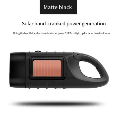Linterna solar de manivela - verde militar