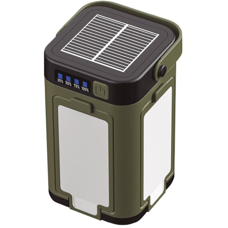 Linterna solar LED recargable USB 500lm para camping
