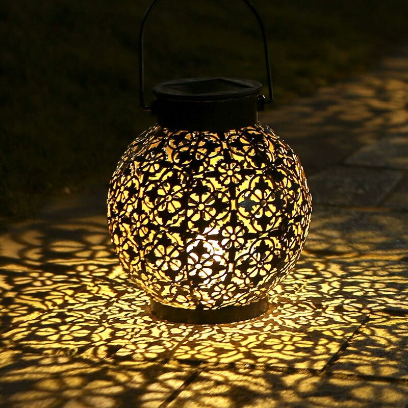 

Zqyrlar - Linterna solar, lámpara de linterna LED para exteriores, impermeable IP44, recargable inalámbrica para jardín, patio, patio, exterior