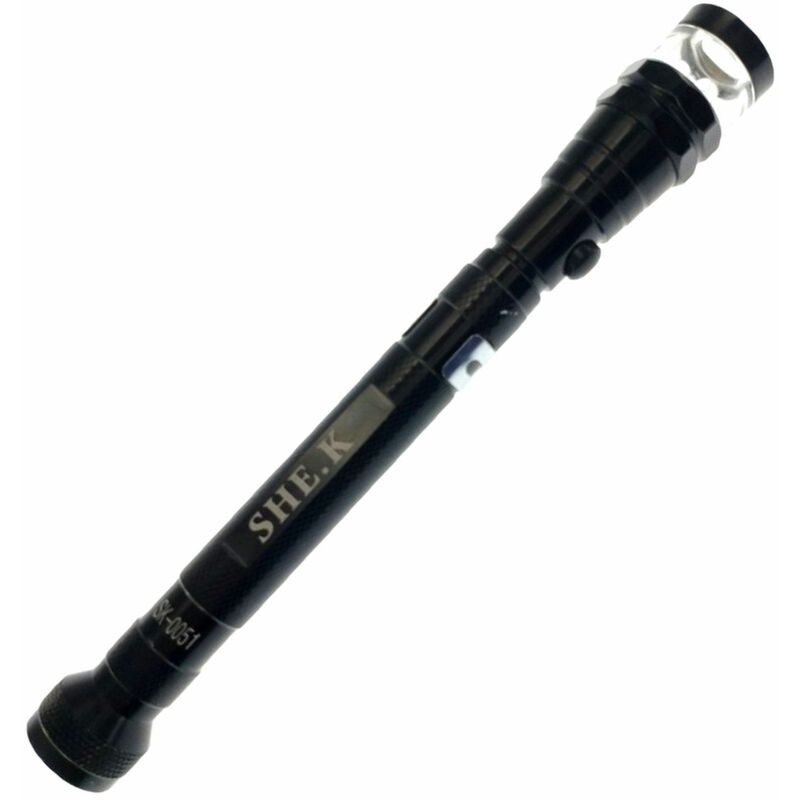 

Linterna Telescópica Flexible con 3 LED, Cabezal y Base Magnética, Extensible y Flexible