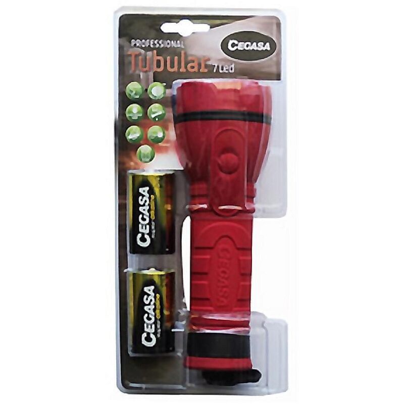 

Cegasa - MEGANEI linterna tubular goma 7led 104154 luz led