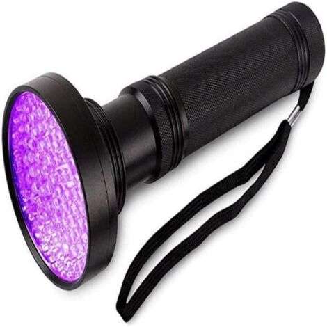 Linterna UV potente de 100 LED, linterna UV de luz negra, linterna UV, detector de UV para resina de orina de animales