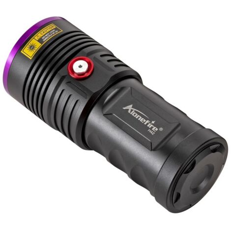 Linterna UV potente recargable por USB con luz negra para detectar orina de mascotas