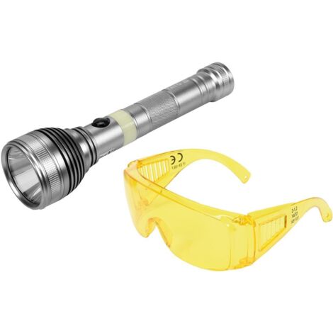 LINTERNA UV RECARGABLE DE 3 W + GAFAS - YT-08588